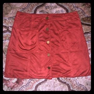 Faux suede Copper mini